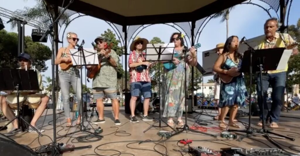Coronado Ukelele Club plays Concerts In The Park-July 24, 2022