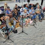 Coronado Ukulele Club plays at Gidget event at Hotel Del Coronado Beach