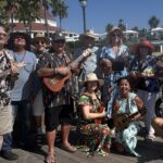 Coronado Ukulele Club plays #ukesnotnukes Global Ukulele Flashmob